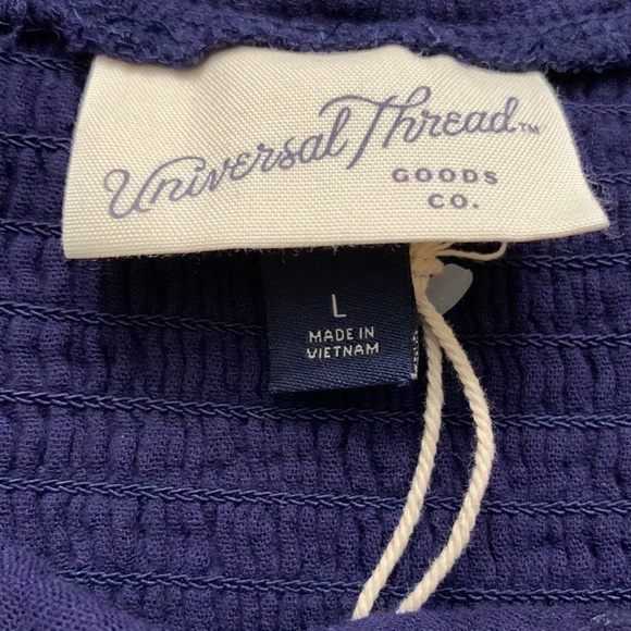 (L)- Universal Thread Women's Balloon Long Sleeve Dress - Picture 6 of 13